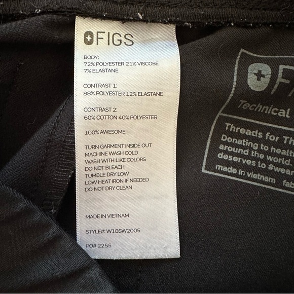 FIGS ZamoraT™ Jogger Scrub Pants Black PO2255 - Picture 11 of 14